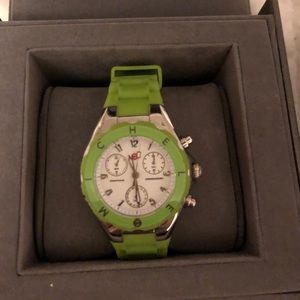 Ladies lime green Michelle jelly watch